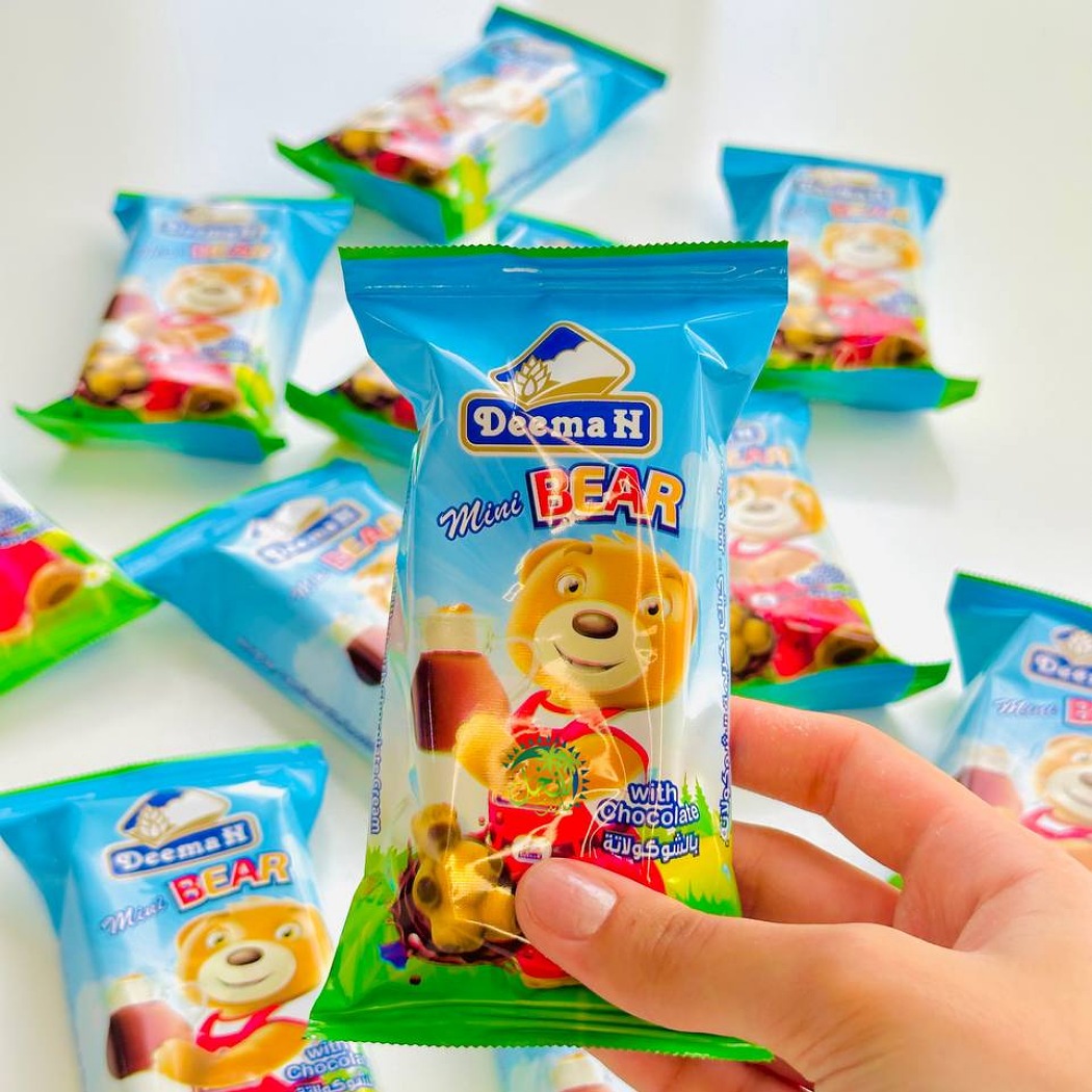 کیک دیمه شکلاتی خرسی